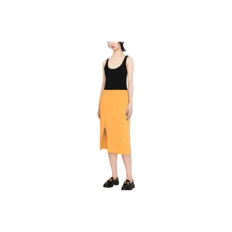 Maje Casual Long Skirts Women's Orange-1