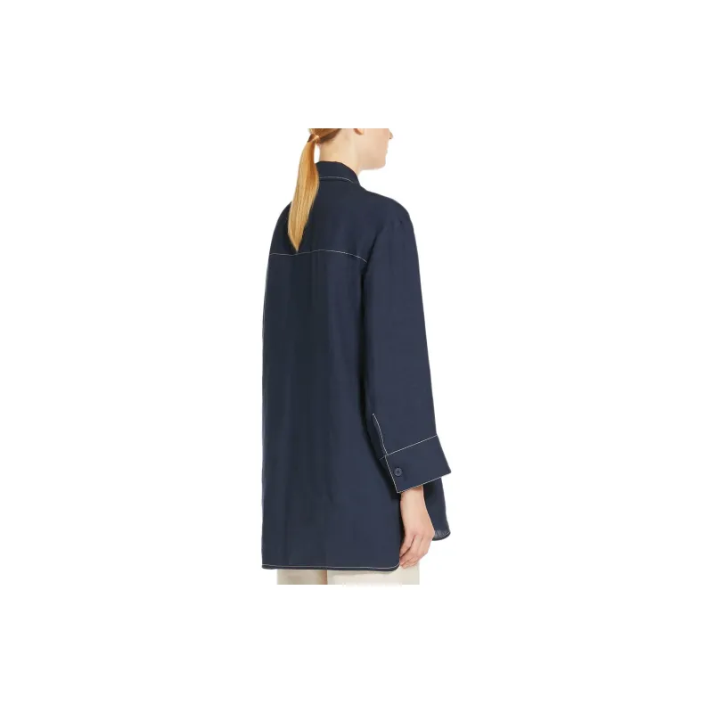 'S MAX MARA Buttoned Long Sleeved Top-2