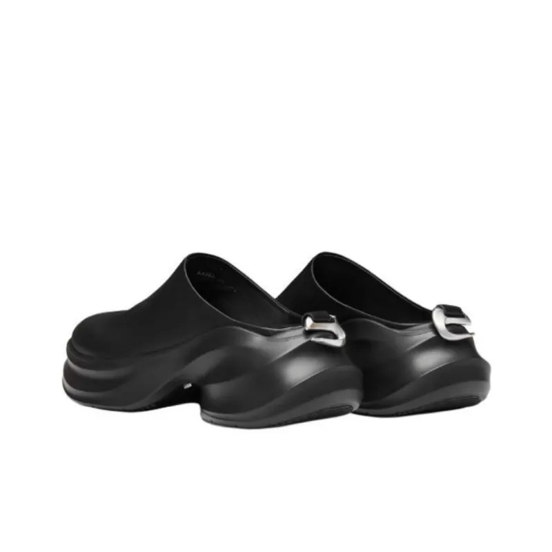 HELIOT EMIL x Staccato Abrasion Resistant Closed Toe Slippers Women's Black-2
