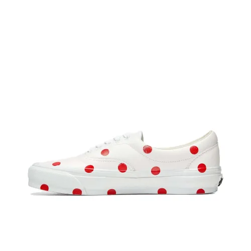 COMME Des GARÇONS GIRL x Vans Abrasion Resistant Breathable Low Top Skateboard Shoes Men's White Red