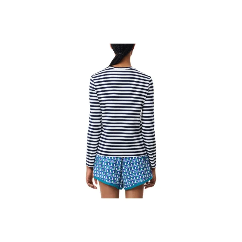 LACOSTE T Shirt Women's Navy Blue-3