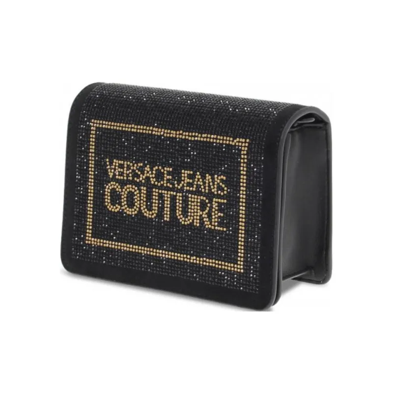 VERSACE JEANS COUTURE Artificial Leather Camera Bag Handbag Women's Black-1