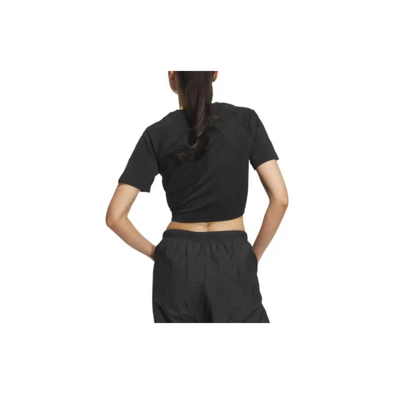 Adidas Originals BABY TEE Raglan Sleeve T Shirt Women's Black-2