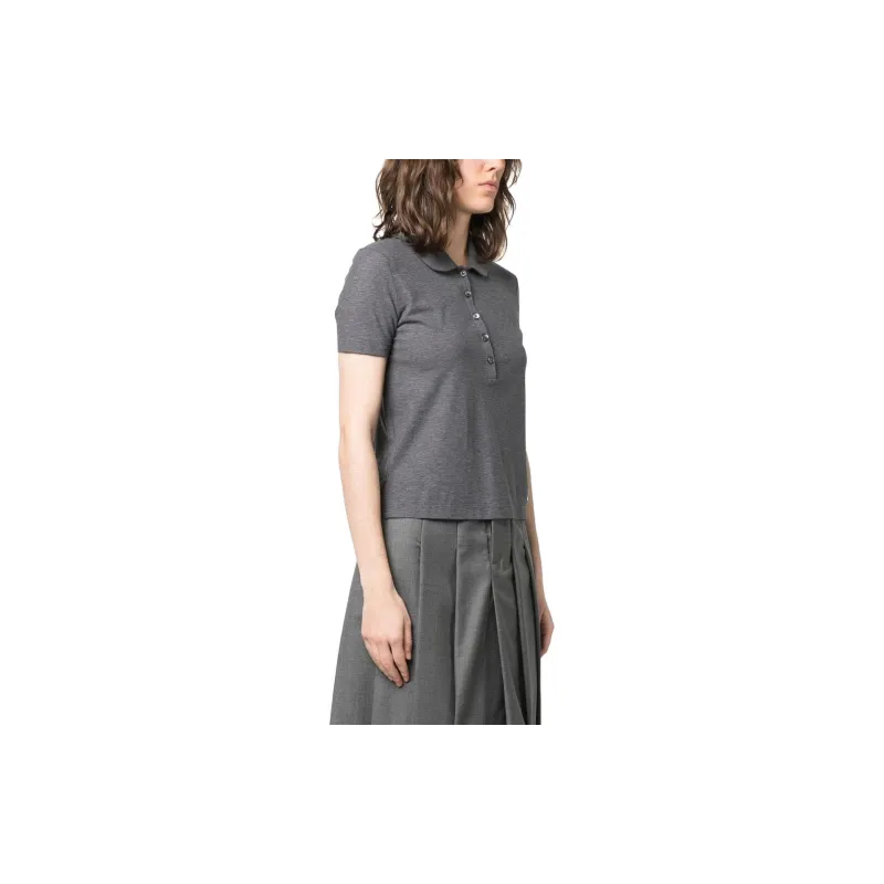 THOM BROWNE· Polo Shirt Women's Gray-3