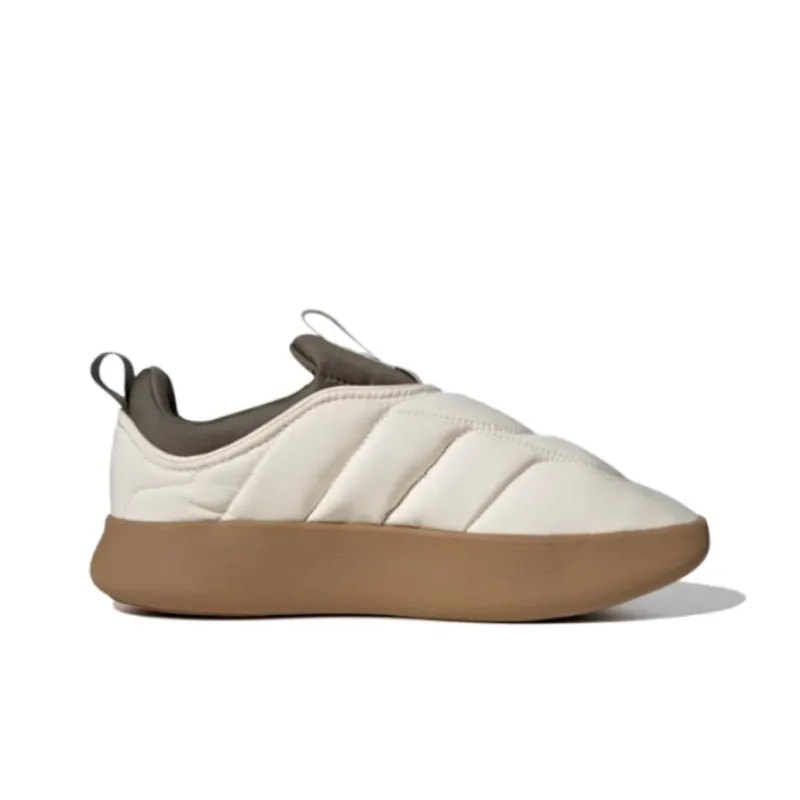 Adidas Adipuff Anti Slip Wear Resistant Low Top Casual Shoes Unisex White Green Brown-1