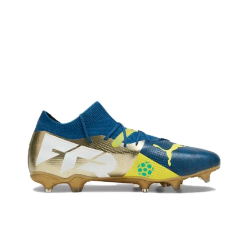 PUMA FUTURE 7 MATCH FG Rubber Long Studs AG Rubber Short Studs Anti Slip Wear Resistant Soccer Shoes Men's Blue-1