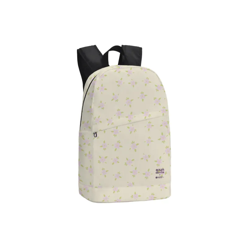 Soundbyte Polyester Students Backpack Regular Unisex Beige Yellow-1