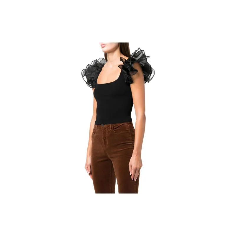 ALICE+OLIVIA Merida Ruffle sleeve Top-3