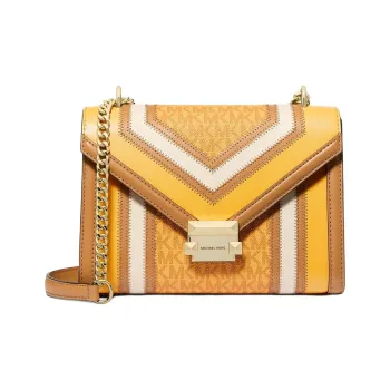 MICHAEL KORS Polyurethane Crossbody Bag Shoulder Bag Medium Size Women's Yellow