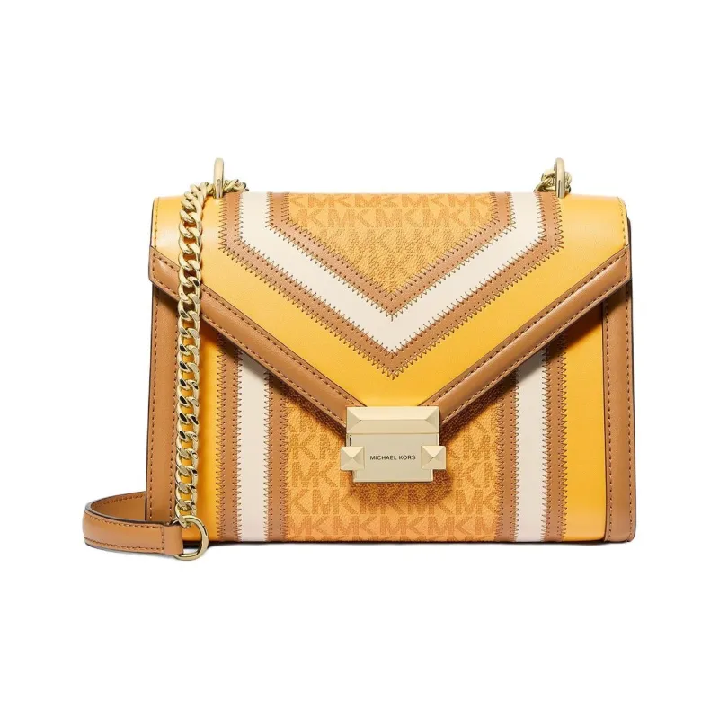 MICHAEL KORS Polyurethane Crossbody Bag Shoulder Bag Medium Size Women's Yellow-0