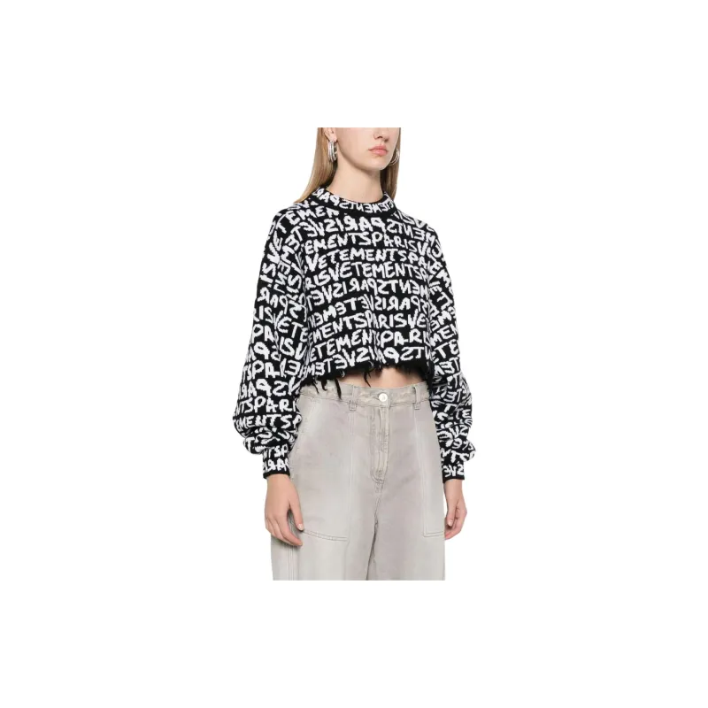 Vetements Logo intarsia Sweater-2