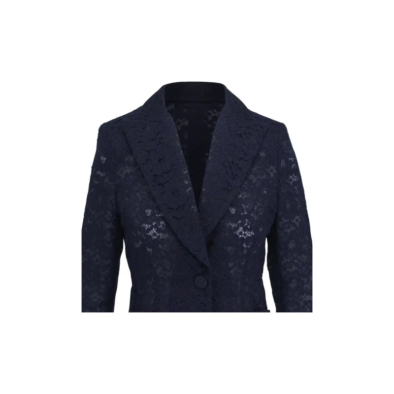 Talbot Runhof Lace panelled Blazer-2