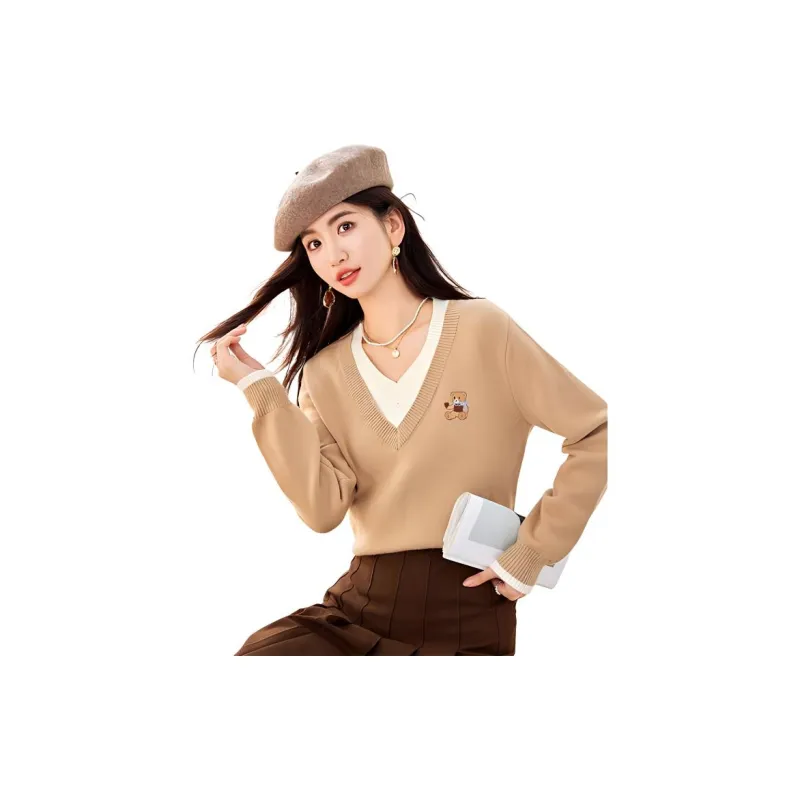 La Chapelle Knitwear Women's Khaki-3