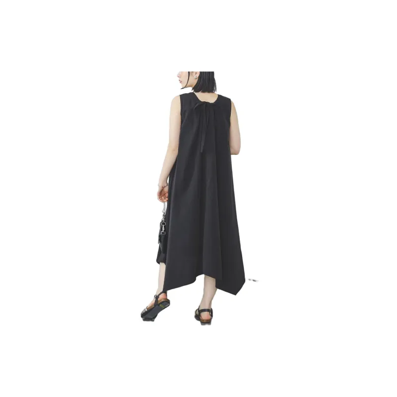Beams Sleeveless Dresses Women's Black-4