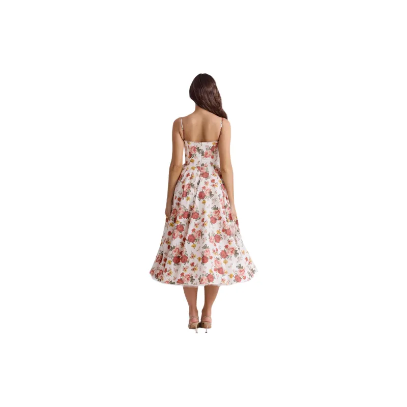 HOUSE OF CB MADEMOISELLE Slip Dresses Women's ROSE PRINT/Rose Print-3