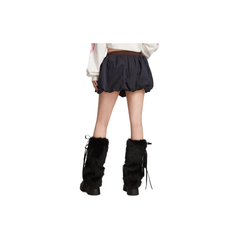 LALABOBO Casual Short Skirts Women's Prussian Blue-2
