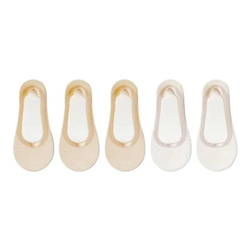 ROBINHOOD No Show Socks Women's 5 Pack-10