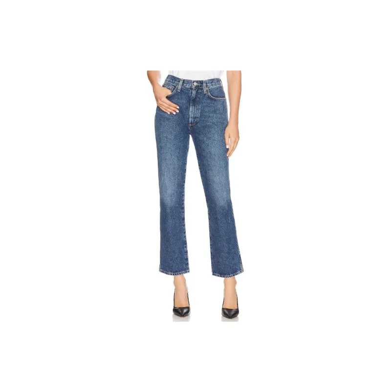 AGOLDE High-waist Cropped Jeans-2