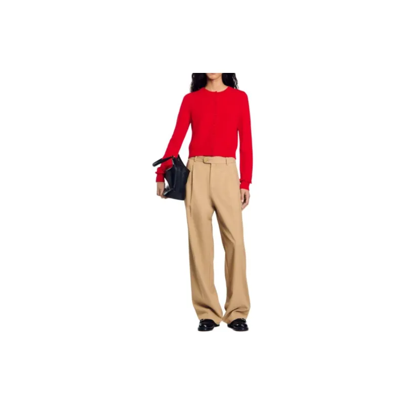 Sandro Ruffle detail Button up Cardigan-1