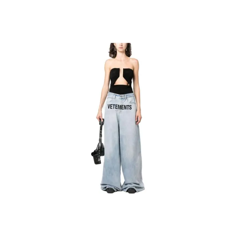 Vetements Jeans Women's Light Blue-1