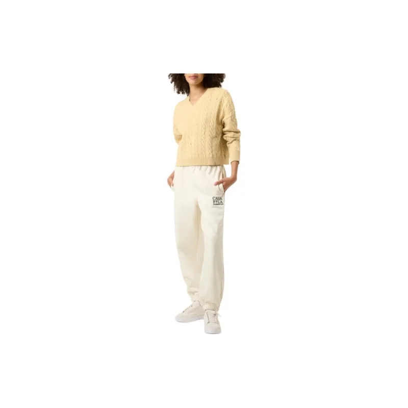 FILA BASELINEChunky FW24 Knitwear Women's Yellow-3