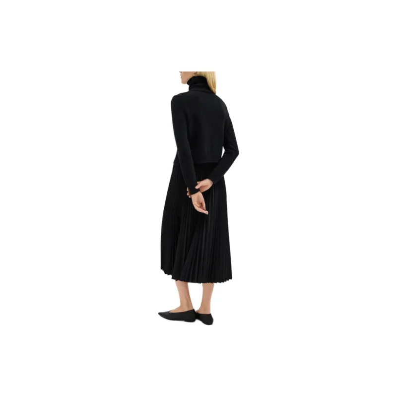 THEORY Stretch Pleated Combo Dress-2