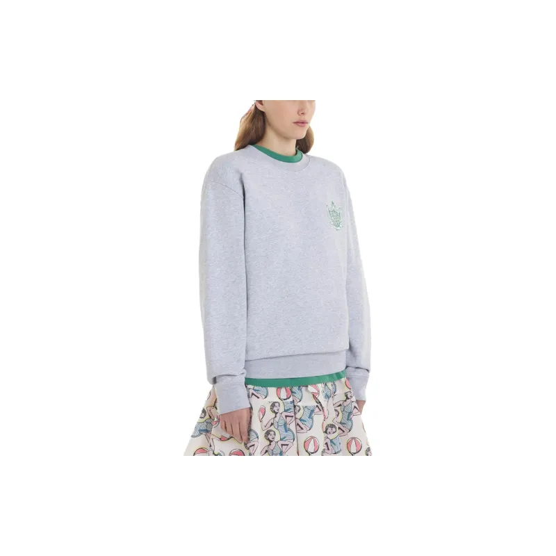 Maison Kitsune Sweatshirts Women's Light Gray-3