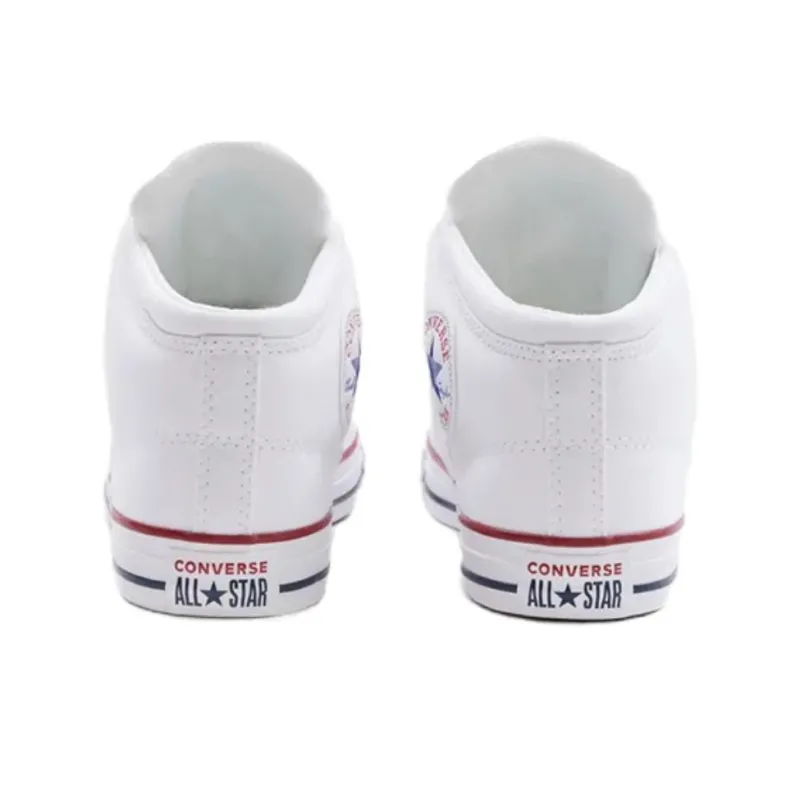 Converse Chuck Taylor All Star Anti Slip Wear Resistant Mid Top Canvas Shoes Unisex White-3