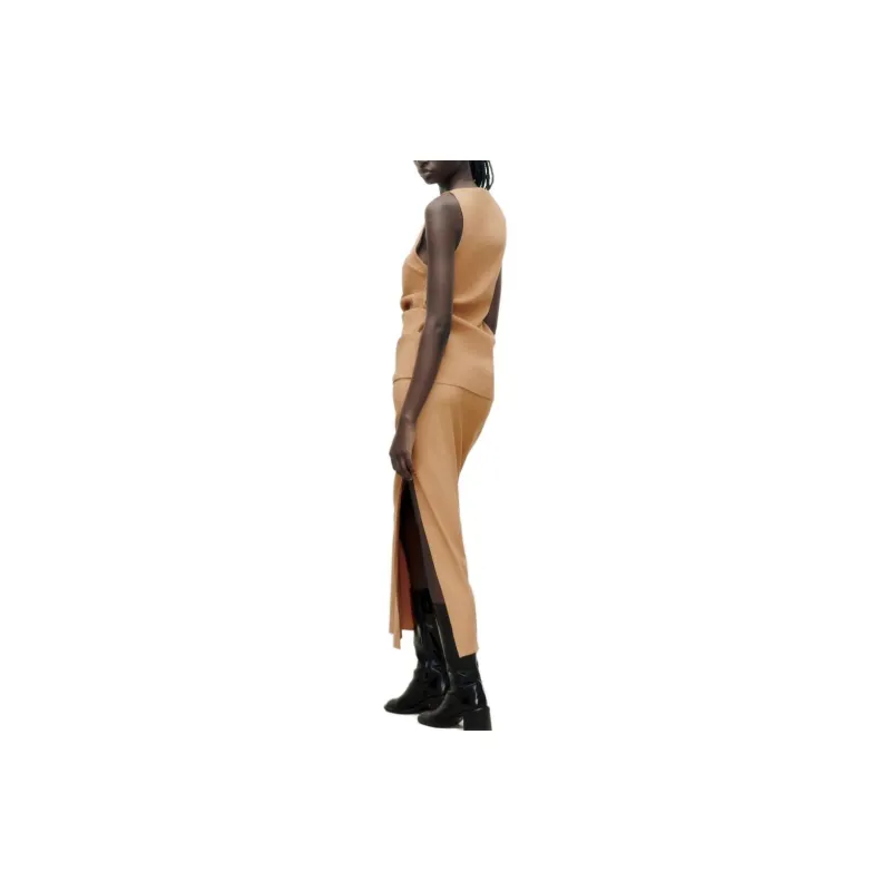 ZARA Casual Long Skirts Women's Light Brown-1