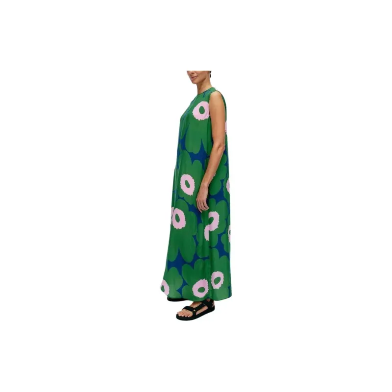 Marimekko Sleeveless Dress Women's Green-1