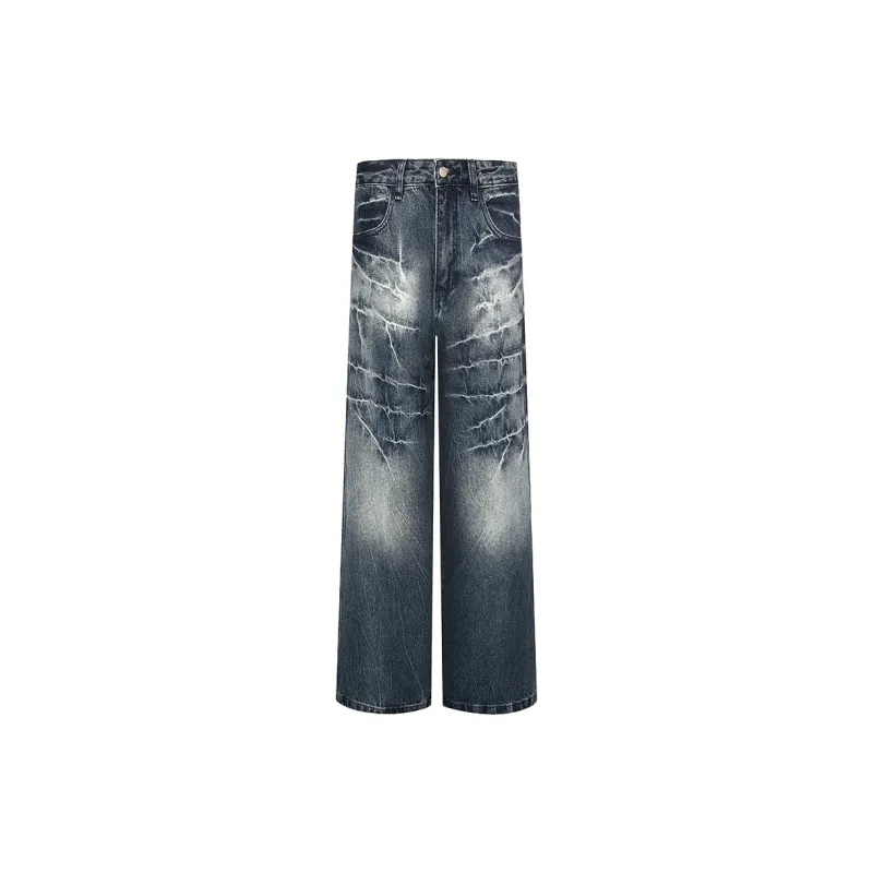 TESTUNG Loose Fit Straight Fit Jeans Unisex-0