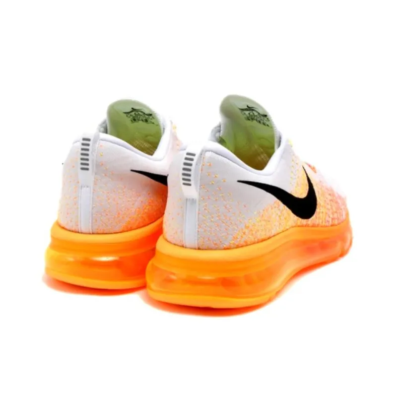 Nike Flyknit Max White Orange-1