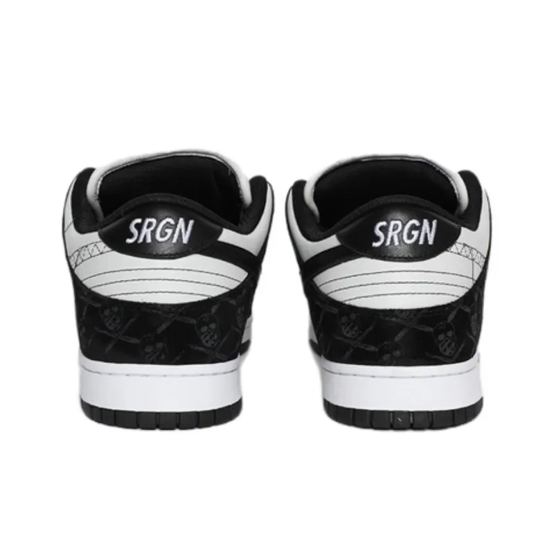 THE SHOE SURGEON x Nike Dunk SB Slip Resistant Low Top Casual Shoes Men's Black White-2