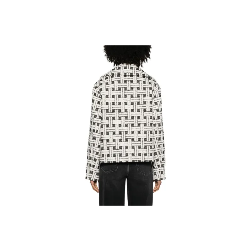 logo-tape crew neck sweater dress Schwarz