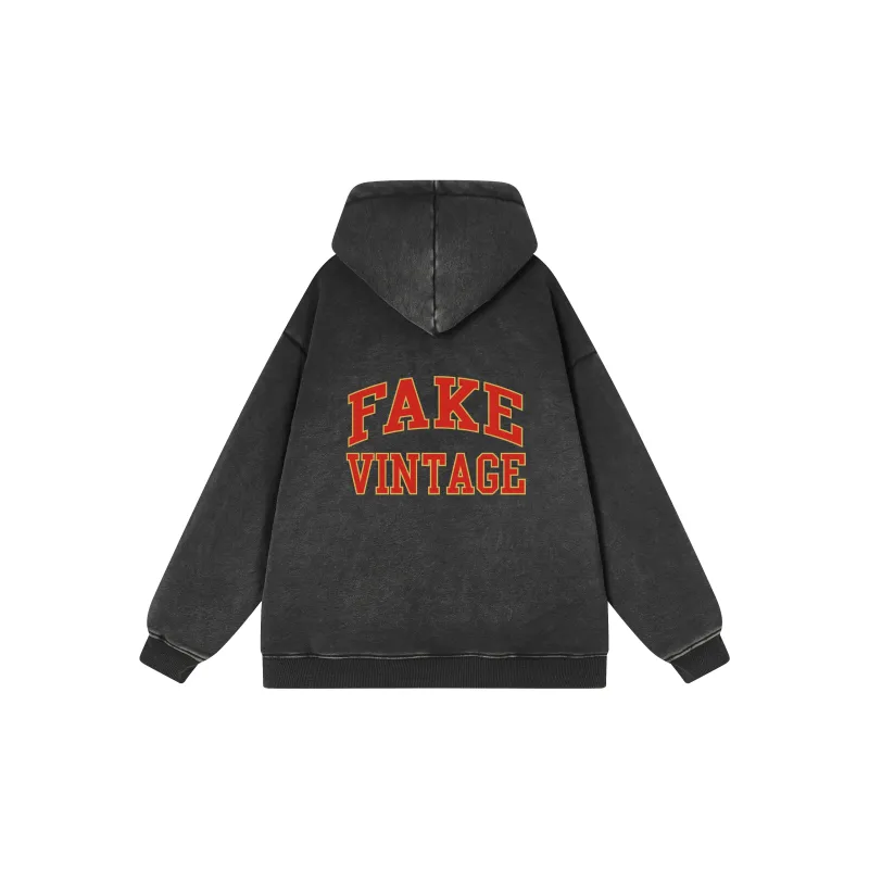 FAKE VINTAGE Sweatshirt Unisex Black-1