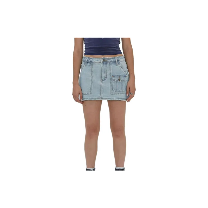 GUESS Denim Short Skirts Women's Light Blue-1