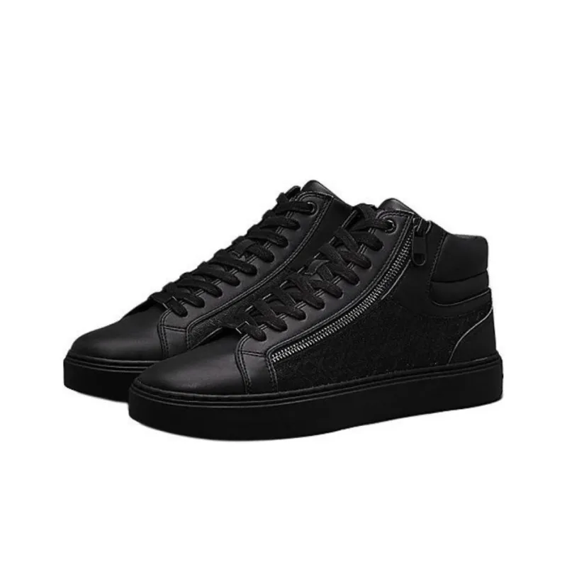 CALVIN KLEIN High Top Skateboard Shoes 3.3cm Men's Black-2