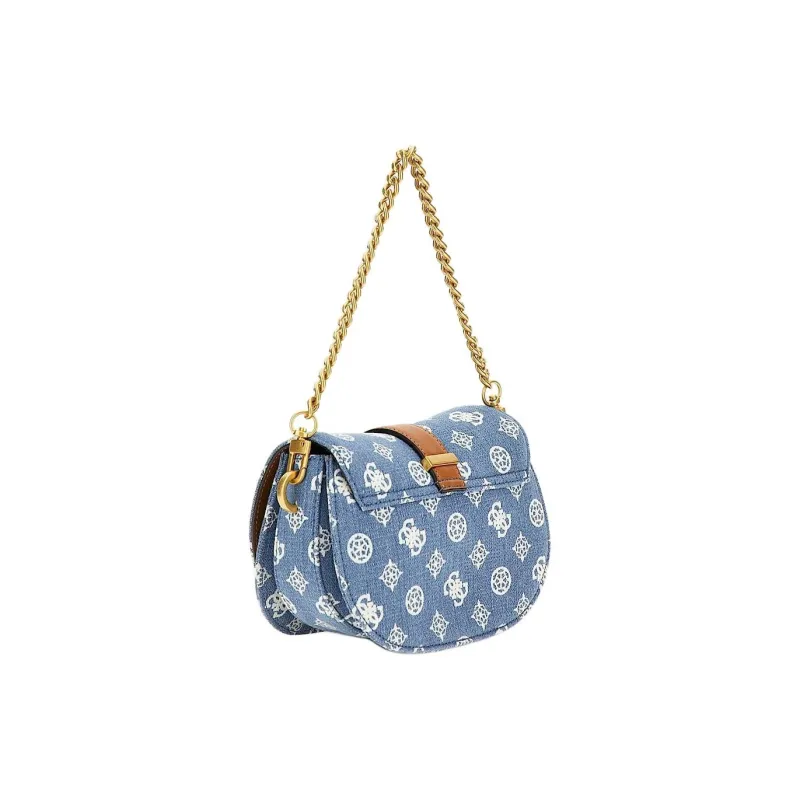 GUESS Cotton Crossbody Bag Shoulder Bag Mini Women's Denim Blue-1