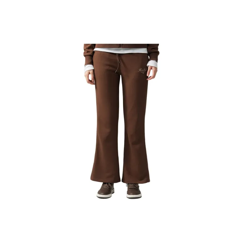 Reebok Knitted Sports Pants Women's Brown-2