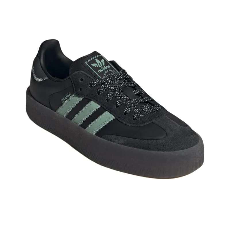 Adidas Sambae Core Black Haze Green Women's-2