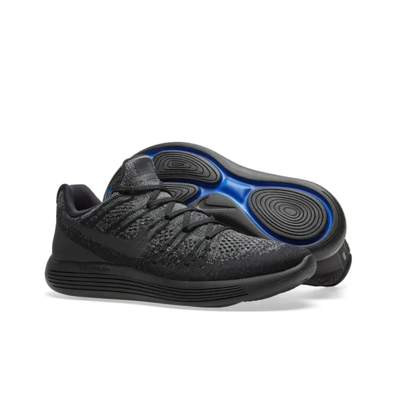 Nike Lunar Epic Low Flyknit 2 Black Dark Grey-4
