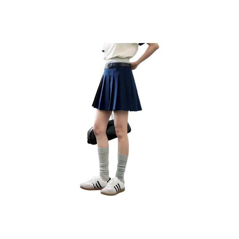 ZIHAN Casual Short Skirts Women's Deep Navy Blue-2