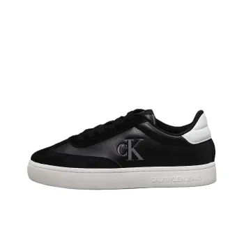CKJ CALVIN KLEIN JEANS Low Top Skateboard Shoes Women's Black