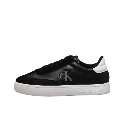 CKJ CALVIN KLEIN JEANS Low Top Skateboard Shoes Women's Black