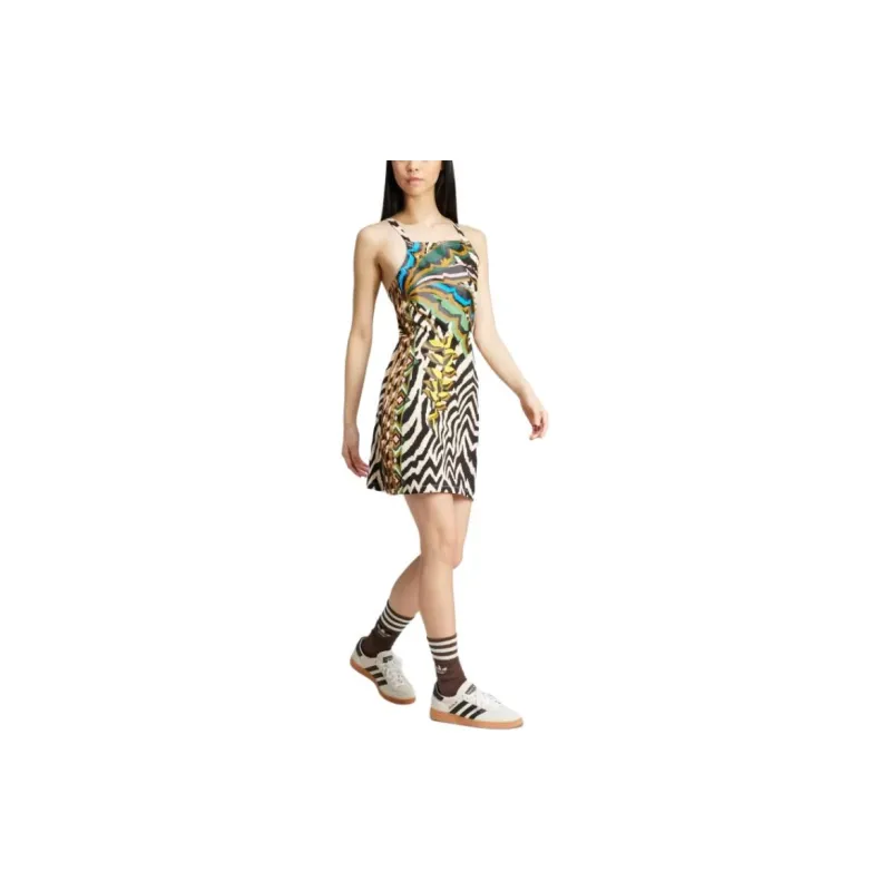 Adidas Originals Adidas X Farm Rio 3-Stripes Mini Dress-3