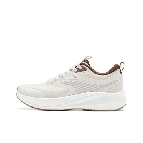 QIAODAN Rapid LITE Anti Slip Wear Resistant Low Top Casual Running Shoes Men's White Umber