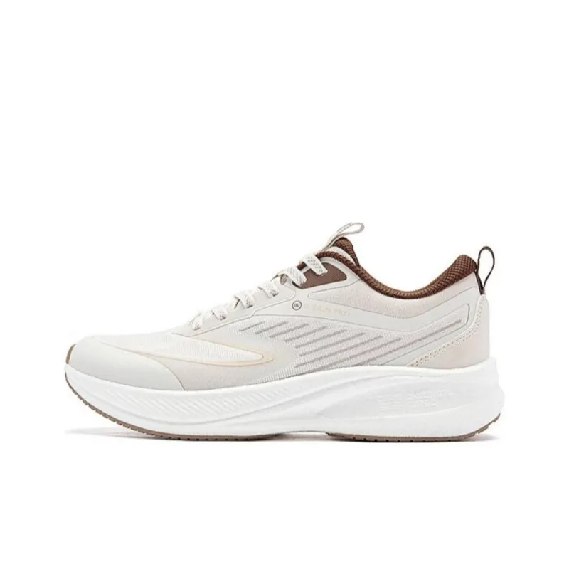 QIAODAN Rapid LITE Anti Slip Wear Resistant Low Top Casual Running Shoes Men's White Umber-0