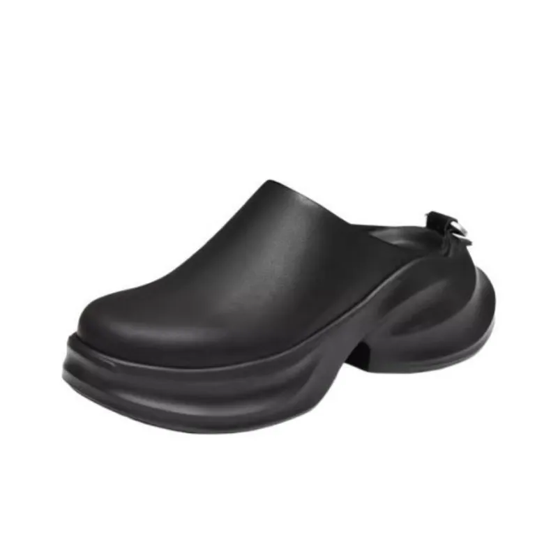 HELIOT EMIL x Staccato Abrasion Resistant Closed Toe Slippers Women's Black-1