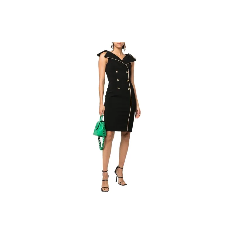 MOSCHINO Teddy button Double breasted Pencil Dress-1