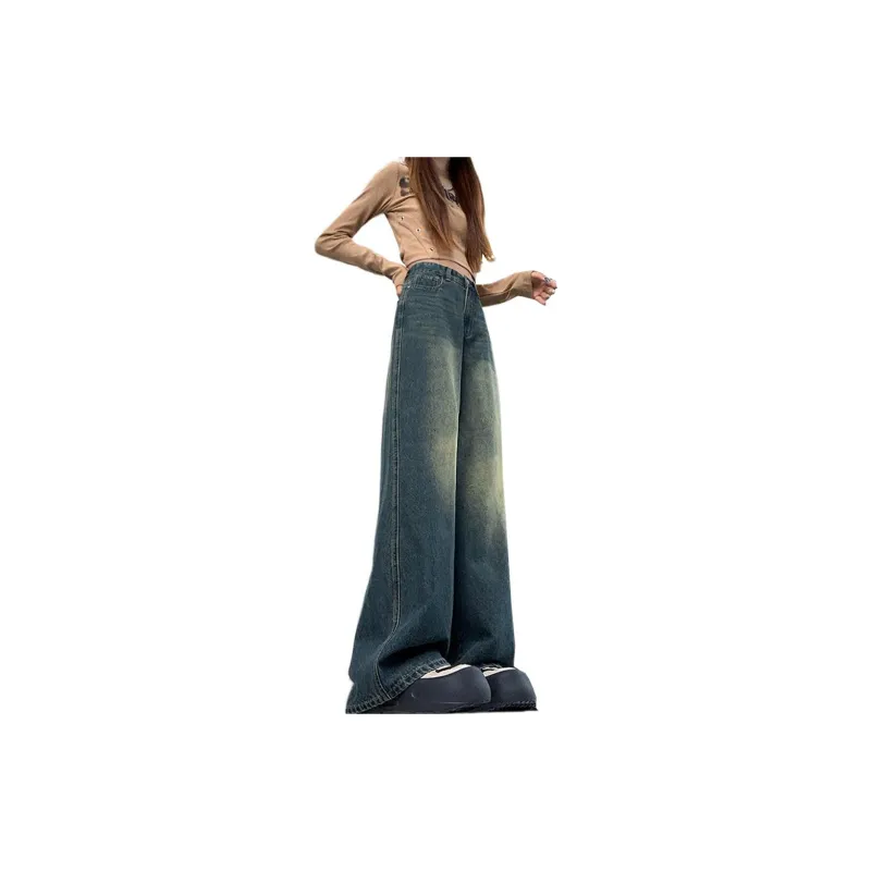 Concubine Zhu Jeans Women's Vintage Blue-4